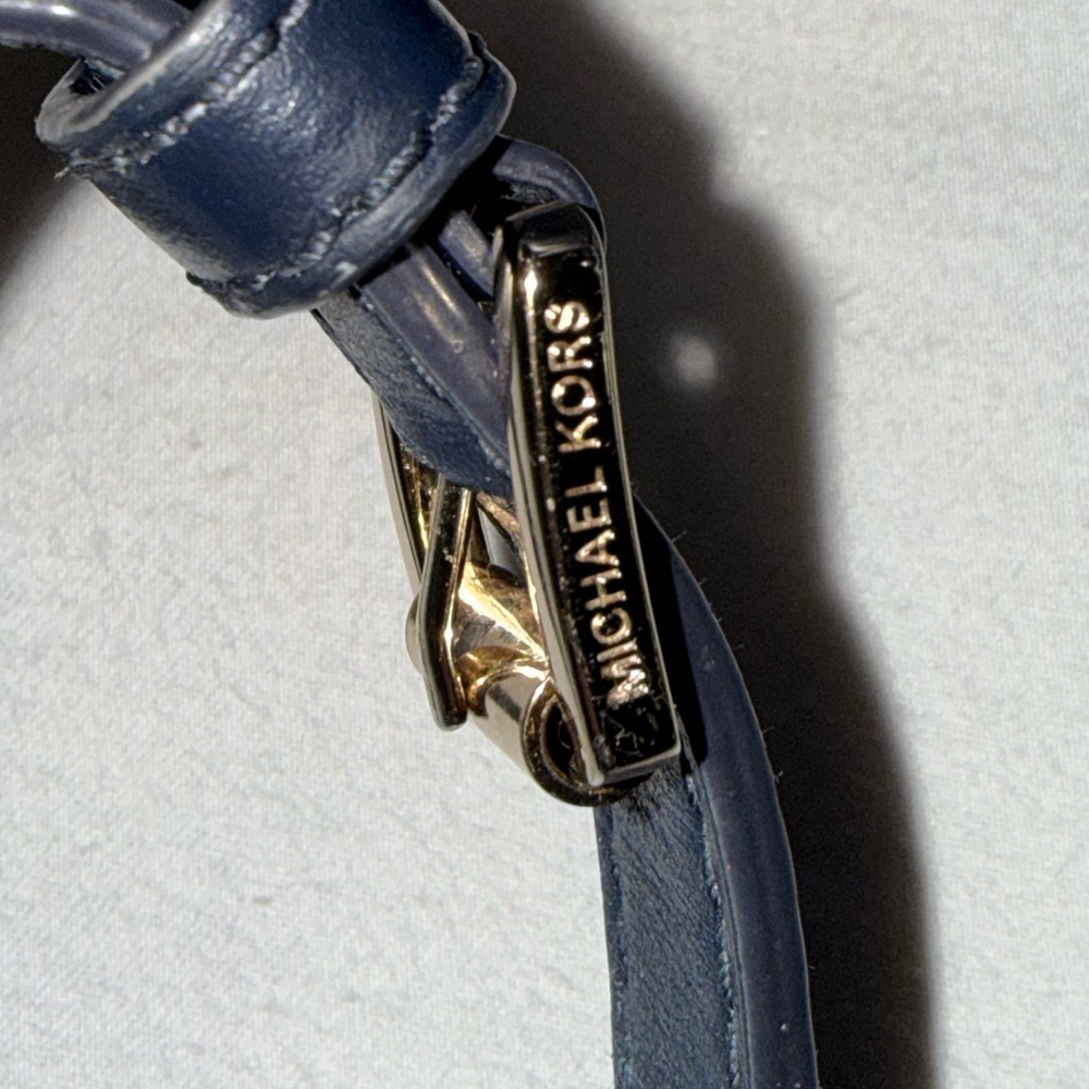 Michael Kors Denim Patchwork Backpack In Light An… - image 6